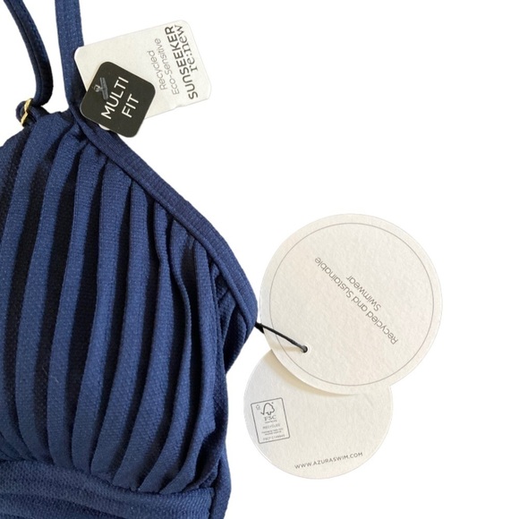 NWT Azura Australia pleated One Piece Swimsuit - Picture 6 of 8